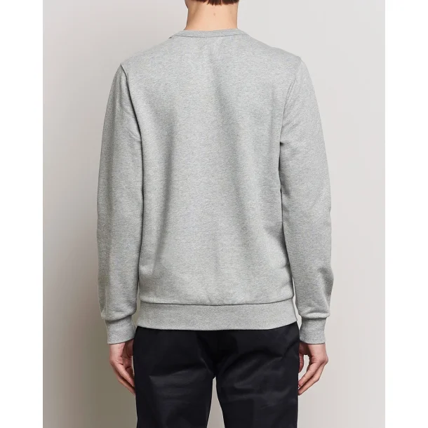 Knowledge Cotton ERIK basic badge sweat 30518 - grey mel.