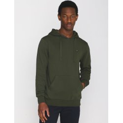 Knowledge Cotton ARVID basic hood badge sweat 1030041 - forrest night