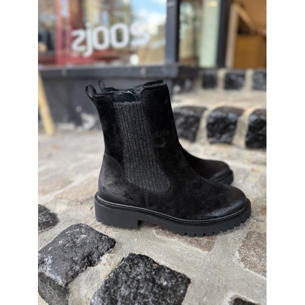 Paul Green suede stvle  - sort 8270-01