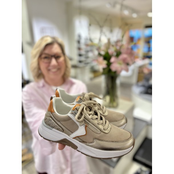 Gabor sneaker  - beige/gold 66848