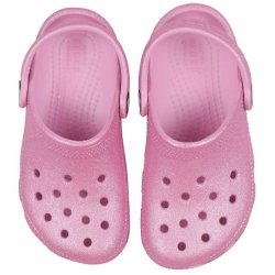 Crocs classic glitter - pink tweed glitter 