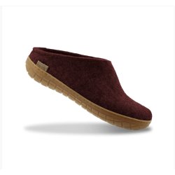 Glerups Tffel med natur gummisl - bordeaux