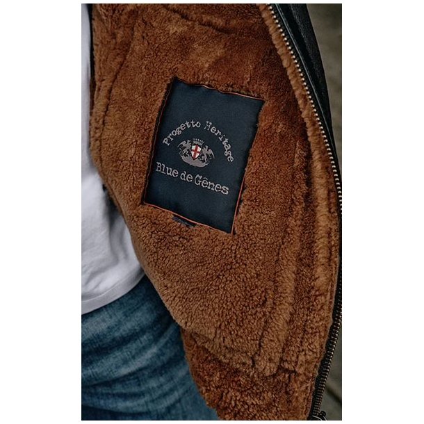 Blue de Gnes Aviator Jacket 60330 - brun