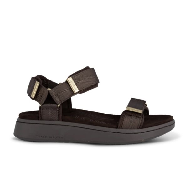 Woden sandal Line - Chocolate