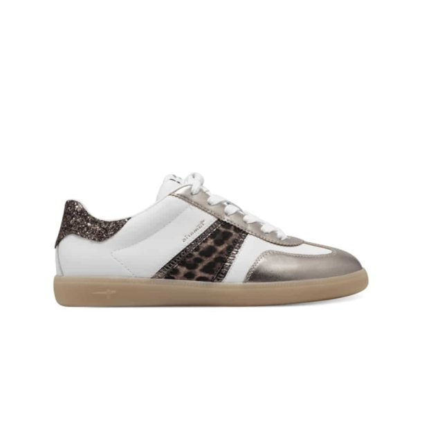 Tamaris sneakers - leo/gold/white 1-23624-43