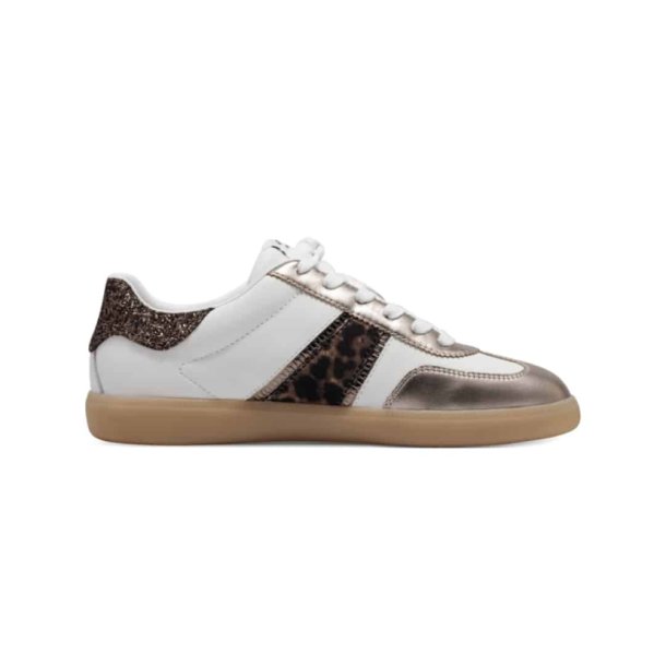 Tamaris sneakers - leo/gold/white 1-23624-43