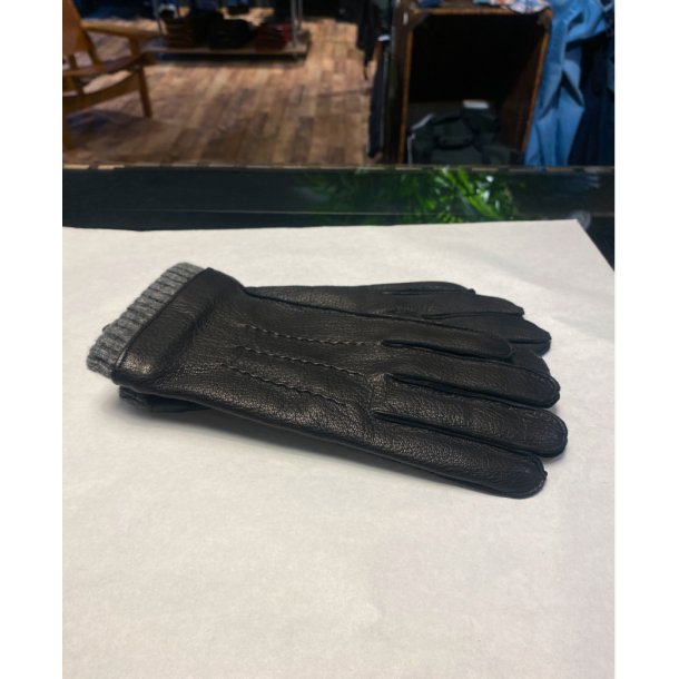 Potia1924 leather gloves - black