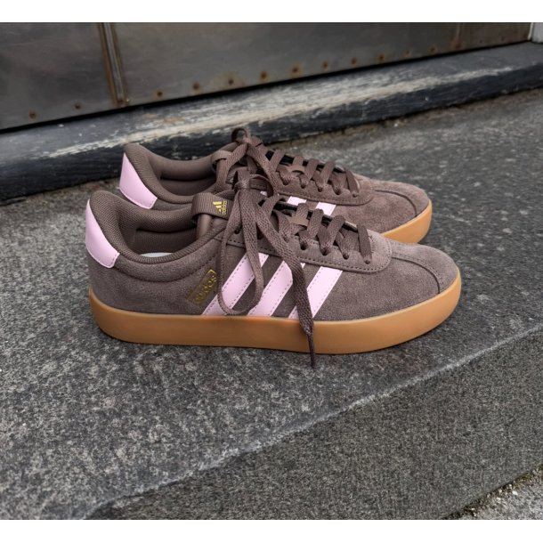 Adidas VL Court Base Sneaker - brun m. pink