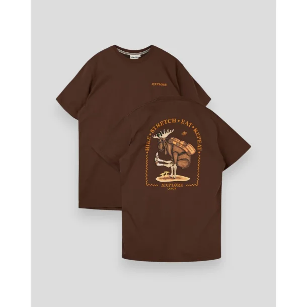 LAKOR Yoga Moose T-shirt - chicory coffee