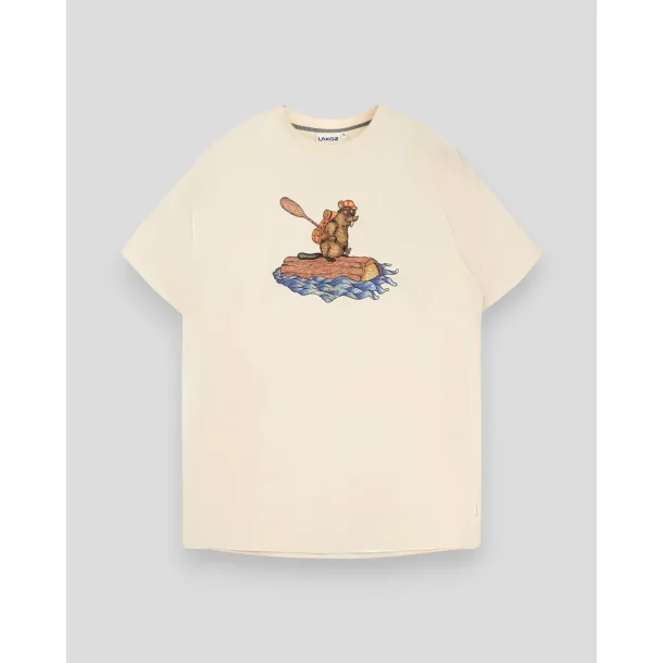 LAKOR Beaver Rafting T-shirt - rainy day 