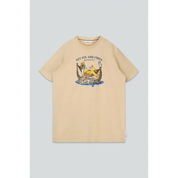 LAKOR Net fix and chill T-shirt - white pepper 