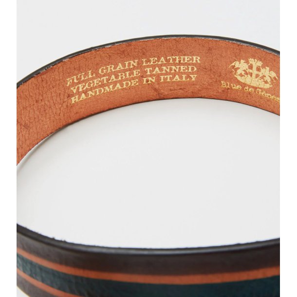 Blue de Gnes Tino Belt 60321 - brown stripe 