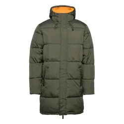 Knowledge Cotton puffer long jacket THERMO - army