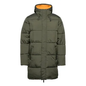 Knowledge Cotton puffer long jacket THERMO - army