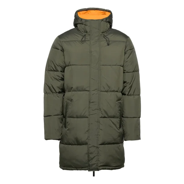 Knowledge Cotton puffer long jacket THERMO - army