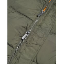 Knowledge Cotton puffer long jacket THERMO - army