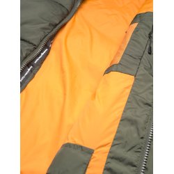 Knowledge Cotton puffer long jacket THERMO - army