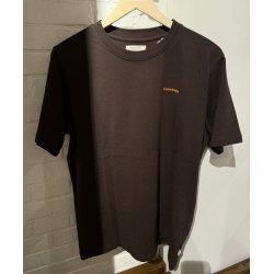 Knowledge Cotton Regenerative organic cotton back print t-shirt - chocolate torte 1010169