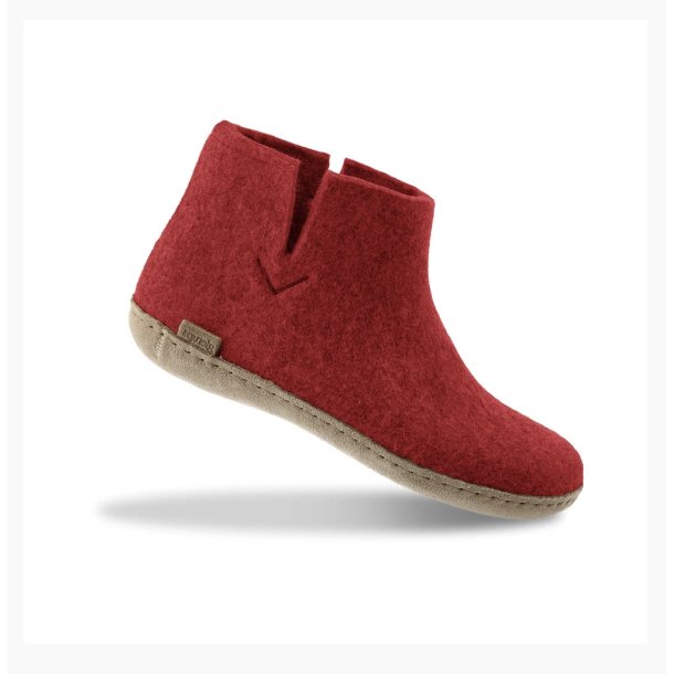 Glerups st�vle m. skinds�l - r�d