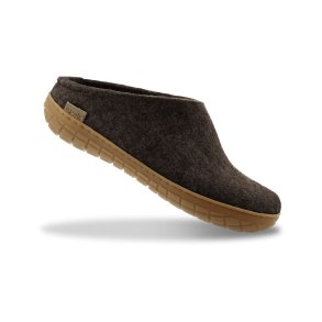 Glerups t�fler m. gummiss�l - naturbrun 