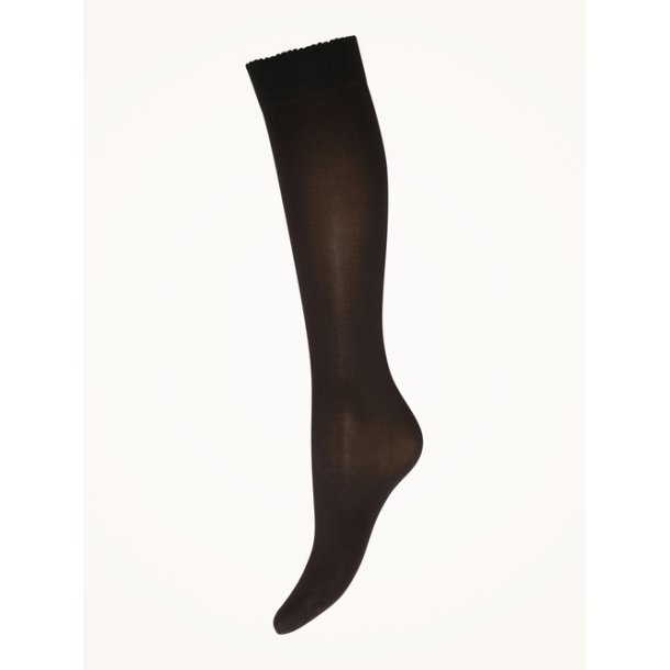WOLFORD velvet de luxe 50 knee-highs - black 