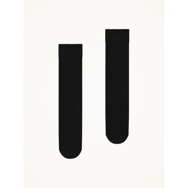 WOLFORD velvet de luxe 50 knee-highs - black 