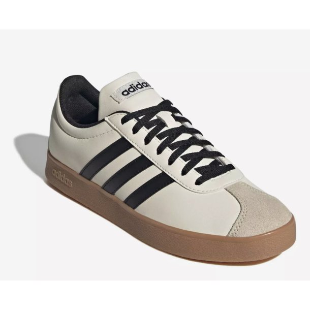 Adidas VL COURT BASE -  cream white/core black JR6912