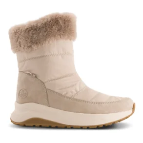 Rieker vinterstvle med foer  - biege Z0983-60