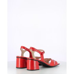 Wonders sandal m. h�l - r�d H-5605-F 