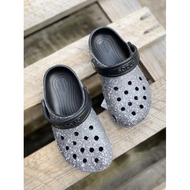 Crocs Classic Glitter - multi black / silver 