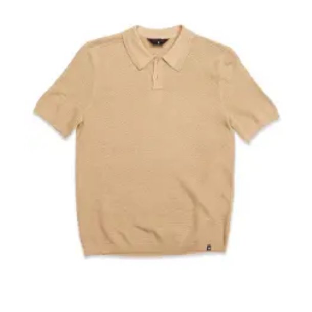 Blue de Gnes Filo Knit Polo -Khaki