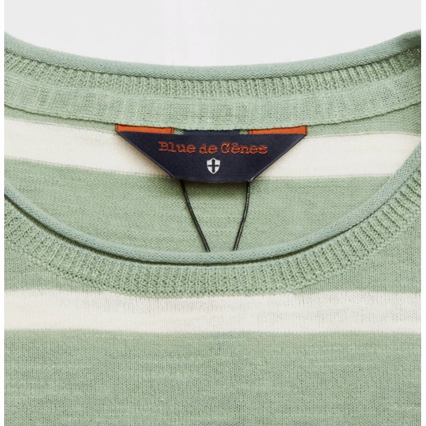 Blue de Gnes Monte stripe Knit - Green bay 