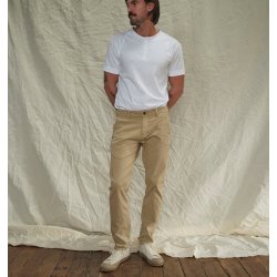 Blue de Gnes Menzo Dobby Chino - Khaki