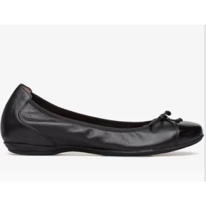 Wonders Ballerina  m. lak snude - black A-6134