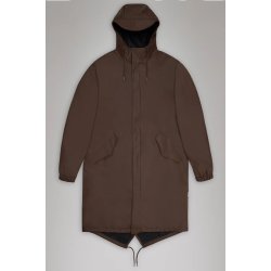 RAINS fishtail parka - brown 18140