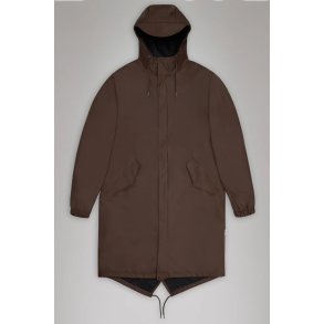 RAINS fishtail parka - brown 18140