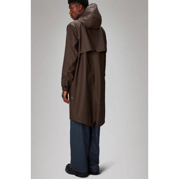 RAINS fishtail parka - brown 18140