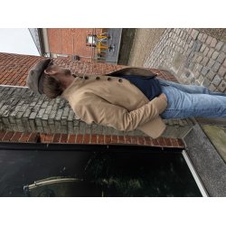 Blue de G�nes Casella officers blazer - antique bronze