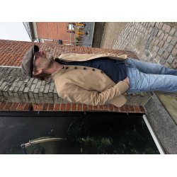 Blue de G�nes Casella officers blazer - antique bronze