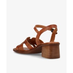 Shoedesign Copenhagen sandal m. h�l Rhona - cognac