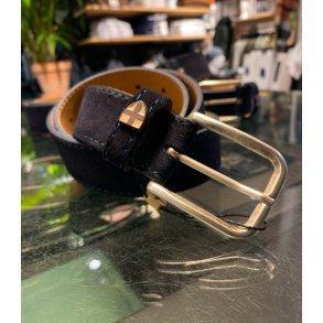 Blue de Gnes Suede belt 60470 - Navy 