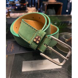 Blue de Gnes Suede belt 60470 - green bay 