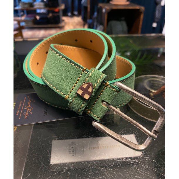 Blue de Gnes Suede belt 60470 - green bay 