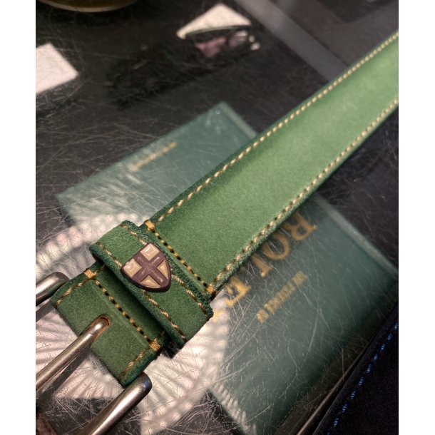 Blue de Gnes Suede belt 60470 - green bay 