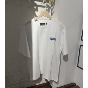 Rains classic T-shirt Ripple - hvid 41000