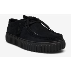 Clacks torhill Lo - black suede 