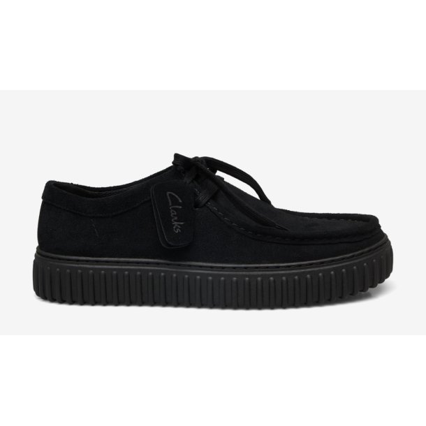 Clacks torhill Lo - black suede 