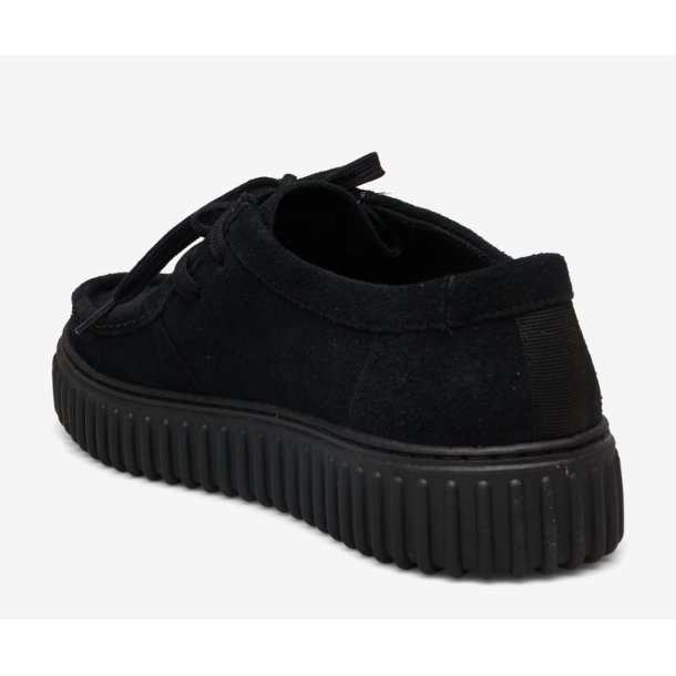 Clacks torhill Lo - black suede 