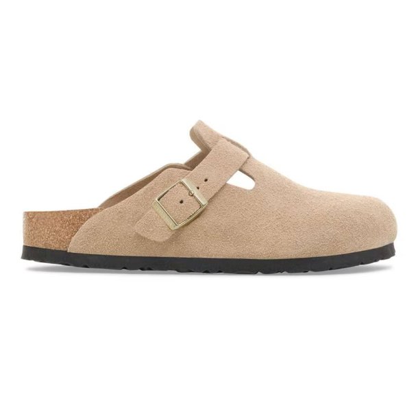 Birkenstock Boston suede - sandcastle (smal model) unisex