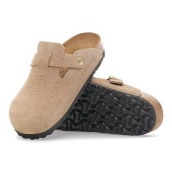 Birkenstock Boston suede - sandcastle (smal model) unisex